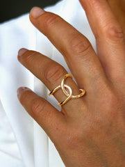 Bague en Argent 925 doré Or jaune 18k - Maison Di Giorgio