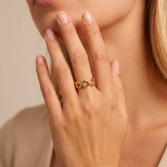 Bague Forever - Argent 925 doré Or jaune 18k - Maison Di Giorgio