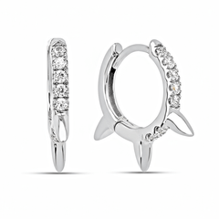 Boucles d'oreilles en Argent 925 assemblée d'Oxyde de zirconium - Maison Di Giorgio