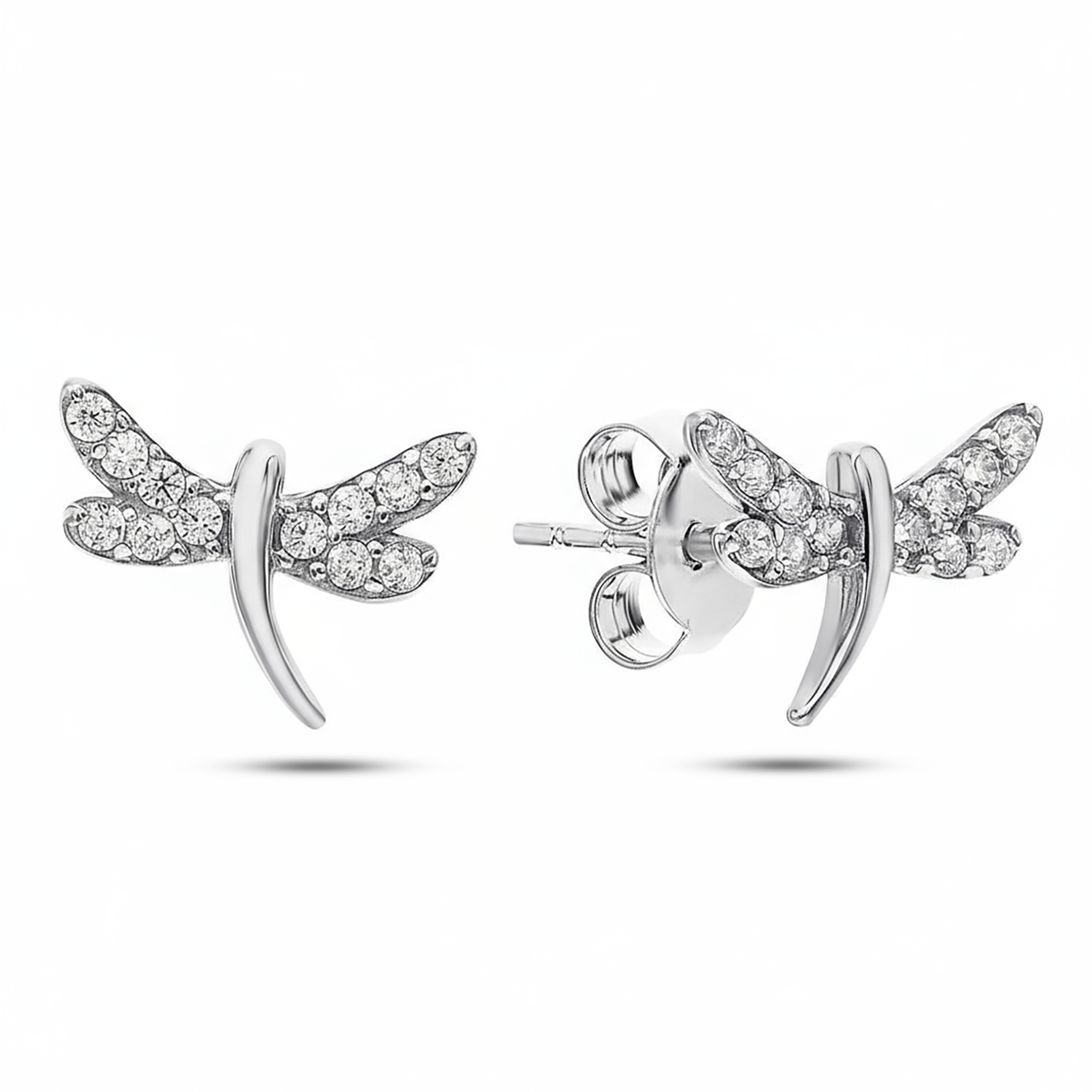 Boucles d'oreilles en Argent 925 assemblée d'Oxyde de zirconium - Maison Di Giorgio