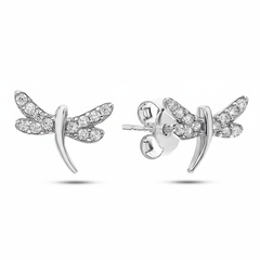 Boucles d'oreilles en Argent 925 assemblée d'Oxyde de zirconium - Maison Di Giorgio