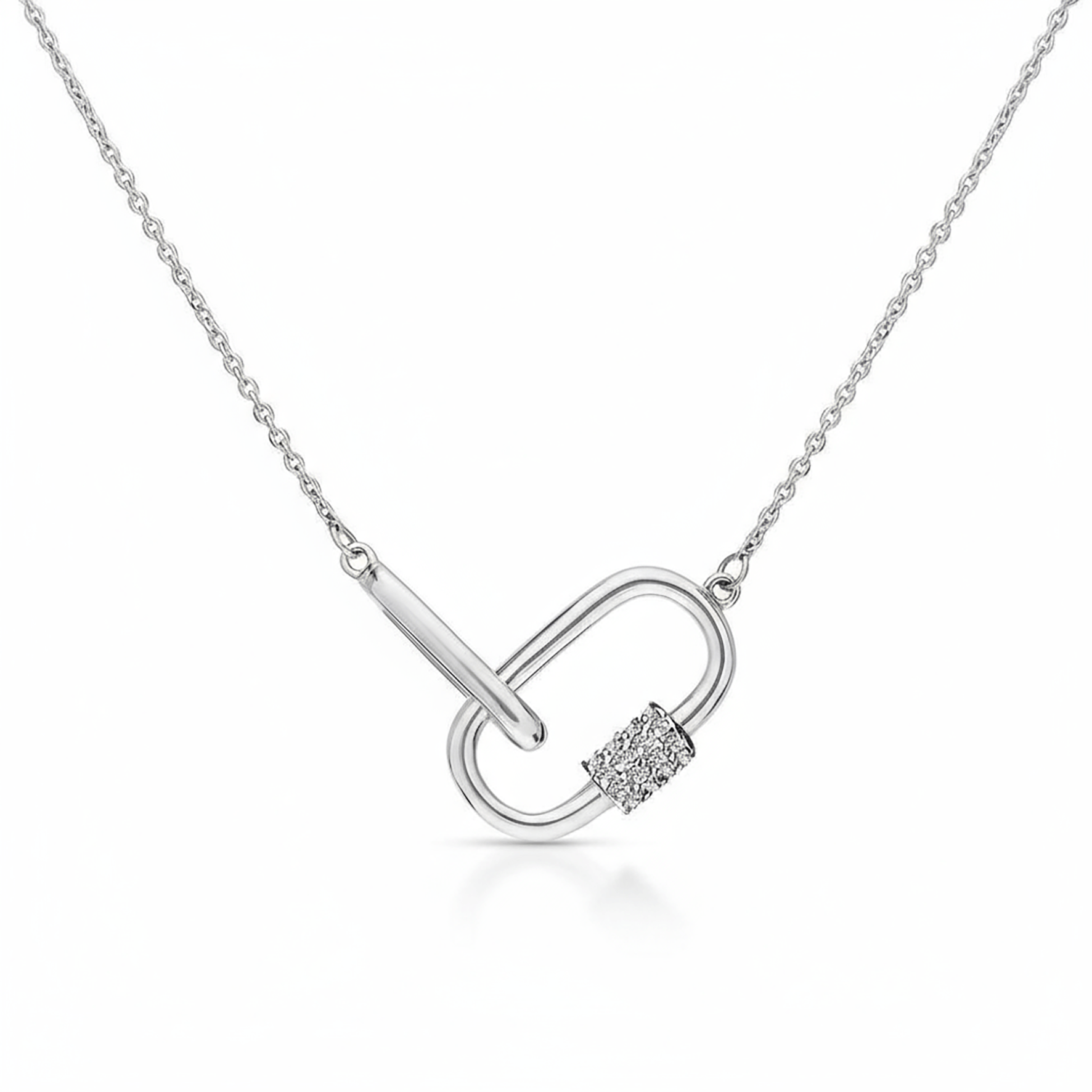 Collier en Argent 925 assemblée d'Oxyde de zirconium - Maison Di Giorgio