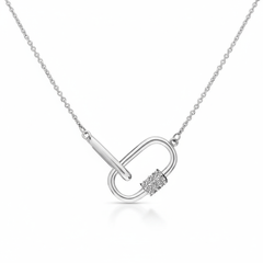 Collier en Argent 925 assemblée d'Oxyde de zirconium - Maison Di Giorgio