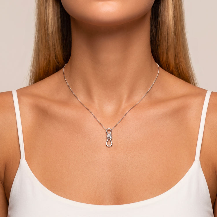 Collier Avolto - Argent 925, Oxyde de zirconium - Maison Di Giorgio