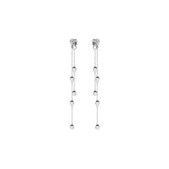 Boucles d'oreilles en Argent 925 plaqué Rhodium assemblées d'Oxyde de zirconium - Maison Di Giorgio