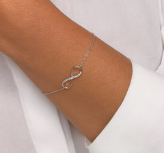 Bracelet en Argent 925 plaqué Rhodium assemblé d'oxyde de zirconium - Maison Di Giorgio