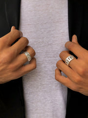 Bague en Argent 925 oxydé - Maison Di Giorgio