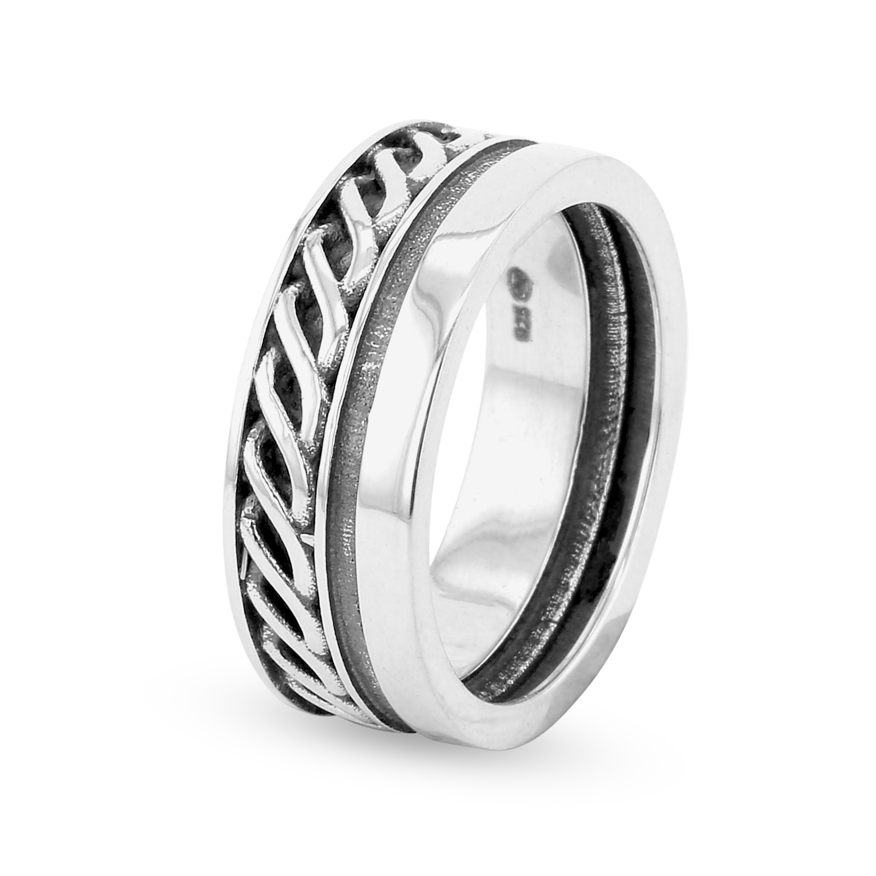 Bague en Argent 925 oxydé - Maison Di Giorgio