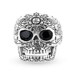 Bague en Argent 925 oxydé assemblée d'Oxyde de zirconium - Maison Di Giorgio