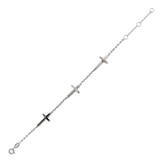 Bracelet en Argent 925 plaqué Rhodium - Maison Di Giorgio