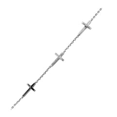 Bracelet en Argent 925 plaqué Rhodium - Maison Di Giorgio