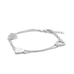 Bracelet en Argent 925 plaqué Rhodium assemblé d'oxyde de zirconium - Maison Di Giorgio
