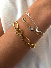 Bracelet en Argent 925 plaqué Rhodium - Maison Di Giorgio