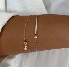Bracelet en Argent 925 plaqué Rhodium assemblé d'Oxyde de zirconium - Maison Di Giorgio