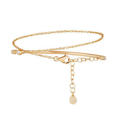 Bracelet en Argent 925 doré Or jaune 18k assemblé d'oxyde de zirconium - Maison Di Giorgio