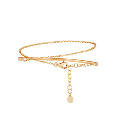 Bracelet en argent 925 doré Or rose 18k assemblé d'oxyde de zirconium - Maison Di Giorgio