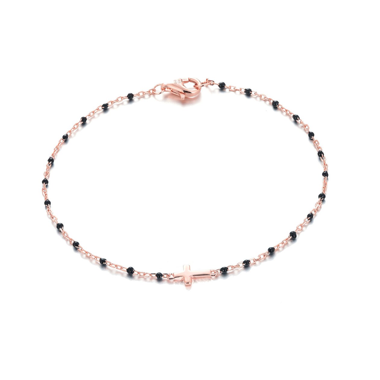 Bracelet en Argent 925 doré Or rose 18k assemblé d'oxyde de zirconium - Maison Di Giorgio