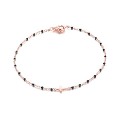 Bracelet en Argent 925 doré Or rose 18k assemblé d'oxyde de zirconium - Maison Di Giorgio