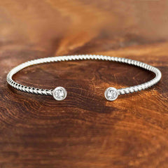 Bracelet en Argent 925 assemblé d'Oxyde de zirconium - Maison Di Giorgio