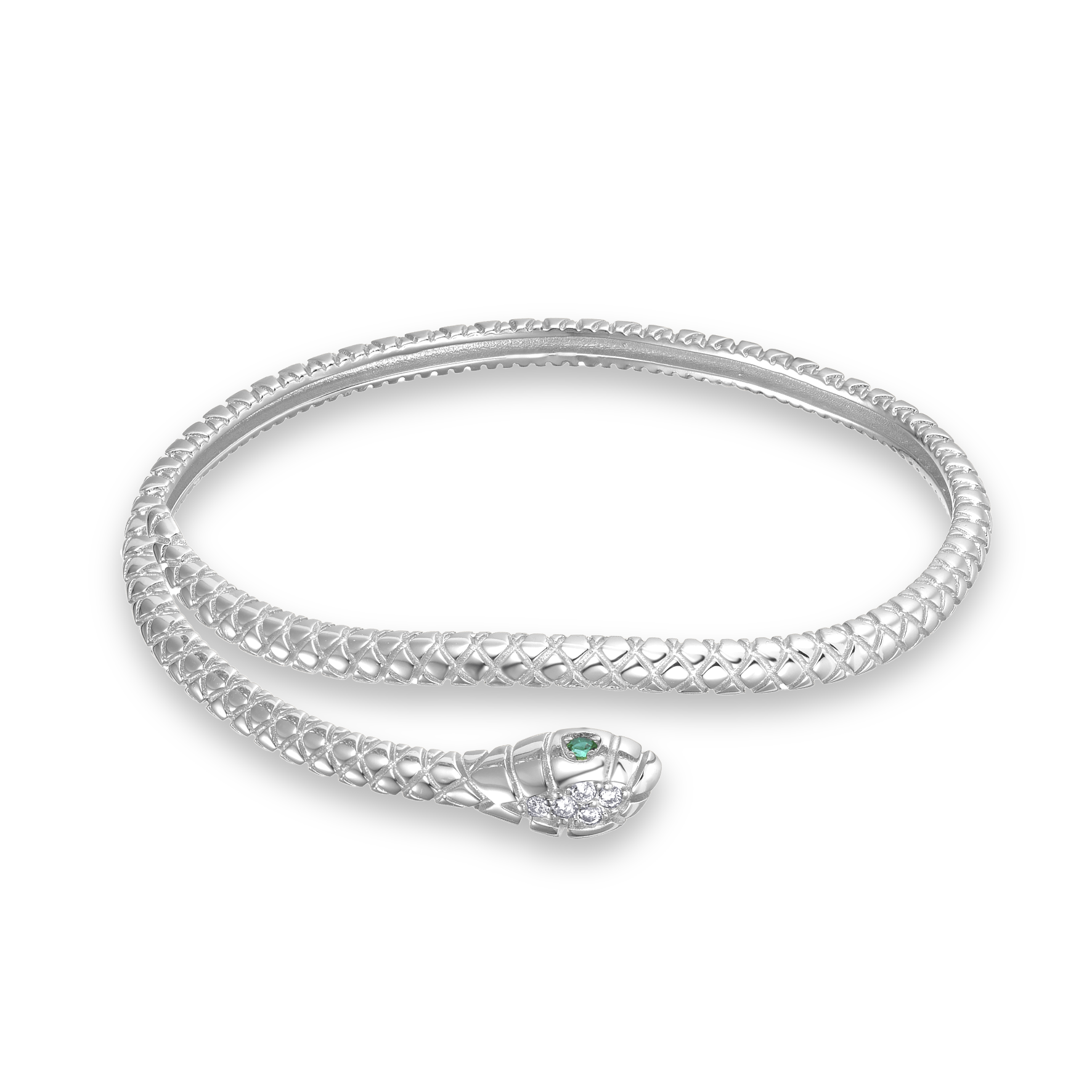 Bracelet en Argent 925 rhodié assemblée d'Oxyde de zirconium - Maison Di Giorgio