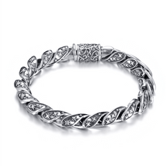 Bracelet en Argent 925 oxydé - Maison Di Giorgio