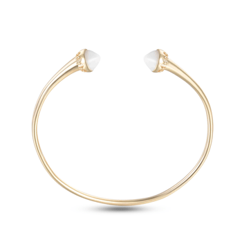 Bracelet en Argent 925 doré Or jaune 18k assemblé de Nacre - Maison Di Giorgio