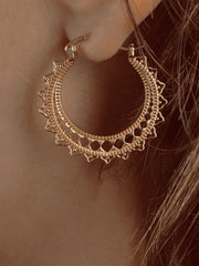 Boucles d'oreilles en Argent 925 doré Or jaune 18k - Maison Di Giorgio