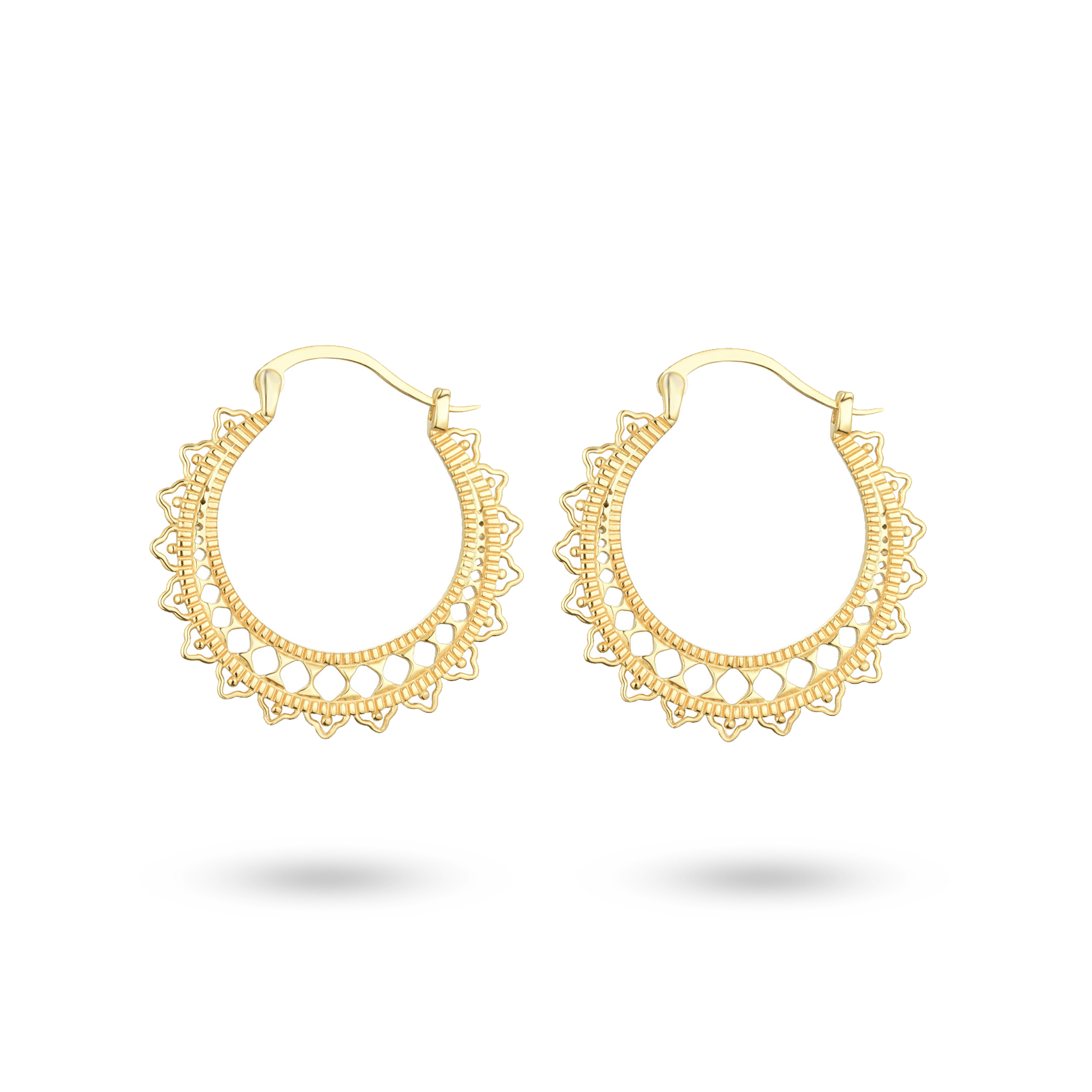 Boucles d'oreilles en Argent 925 doré Or jaune 18k - Maison Di Giorgio