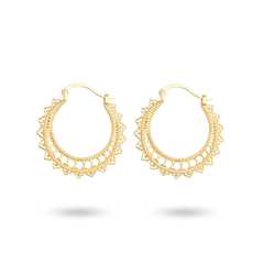 Boucles d'oreilles en Argent 925 doré Or jaune 18k - Maison Di Giorgio