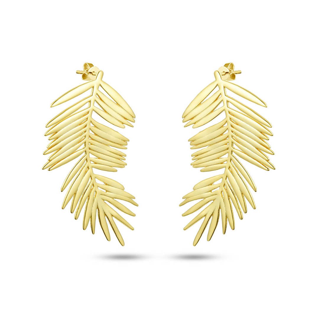 Boucles d'oreilles en Argent 925 doré Or jaune 18k - Maison Di Giorgio