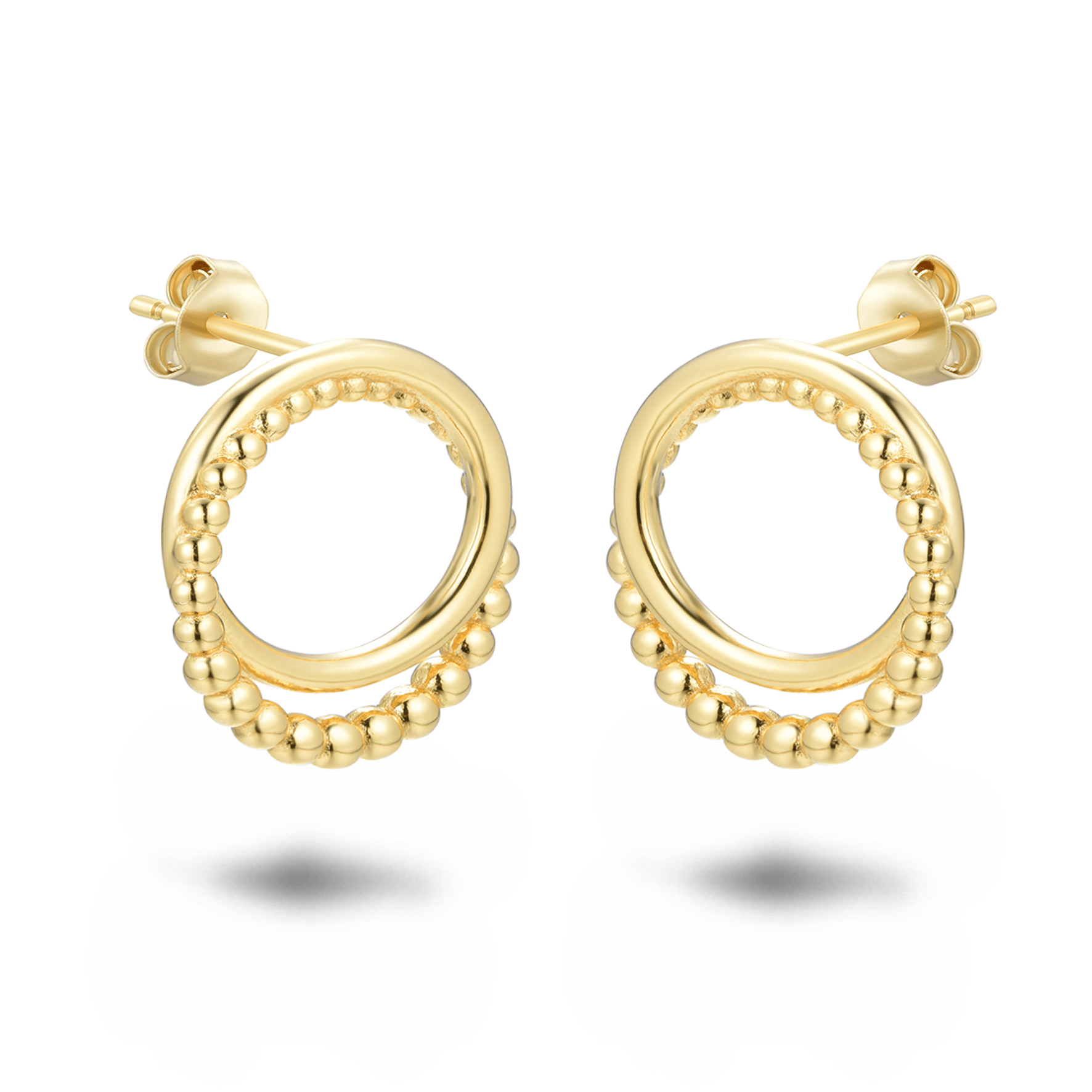Boucles d'oreilles en Argent 925 doré Or jaune 18k - Maison Di Giorgio