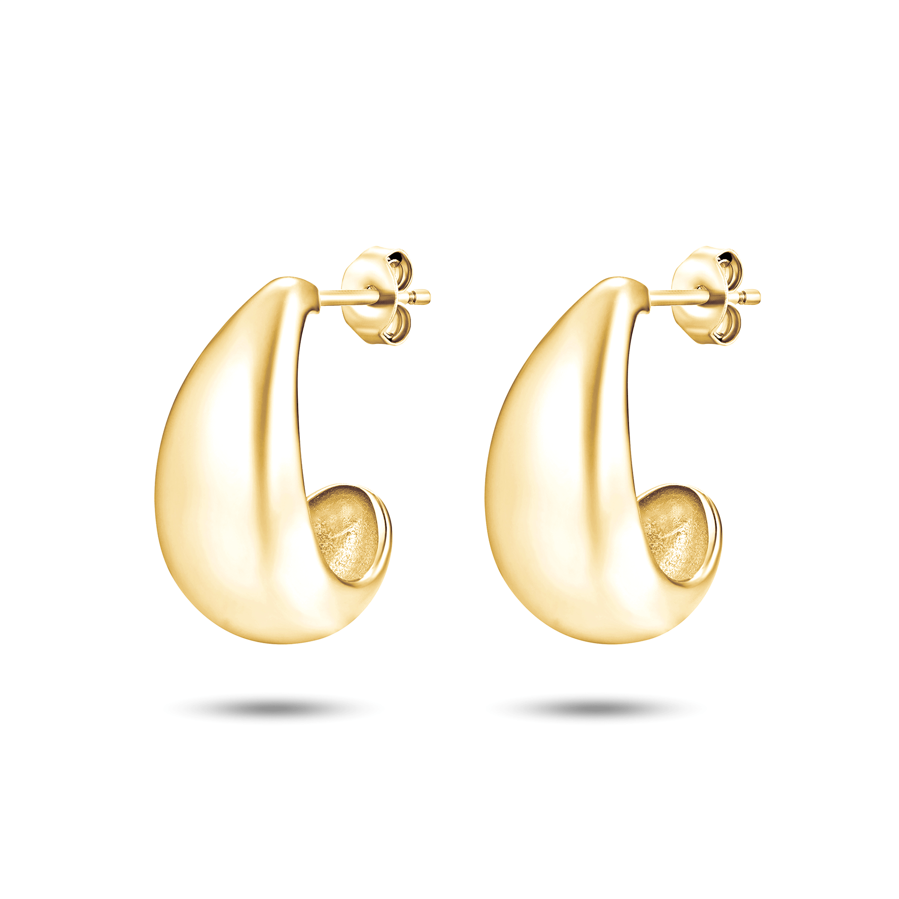 Boucles d'oreilles en Argent 925 doré Or jaune 18k - Maison Di Giorgio