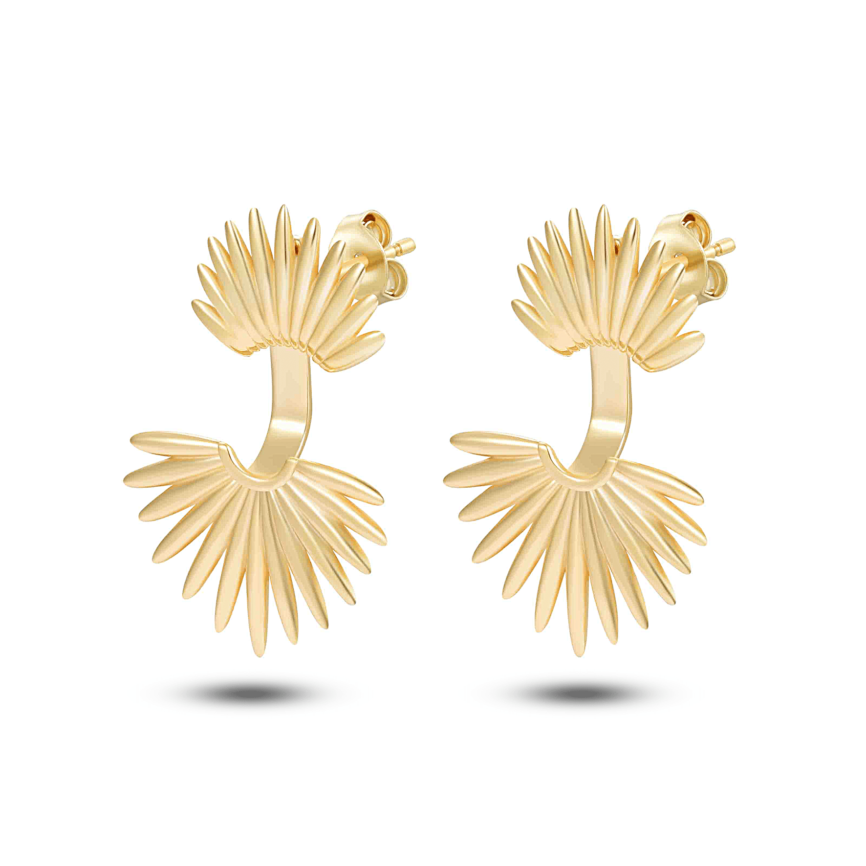 Boucles d'oreilles en Argent 925 doré Or jaune 18k - Maison Di Giorgio