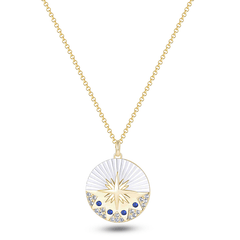 Collier en Argent 925 doré Or jaune 18k assemblée d'Oxyde de zirconium - Maison Di Giorgio