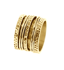 Bague en Argent 925 doré Or jaune 18k - Maison Di Giorgio