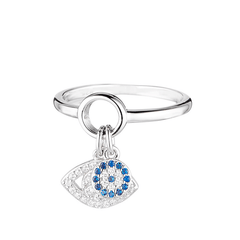 Bague en Argent 925 plaqué Rhodium assemblée d'oxyde de zirconium - Maison Di Giorgio