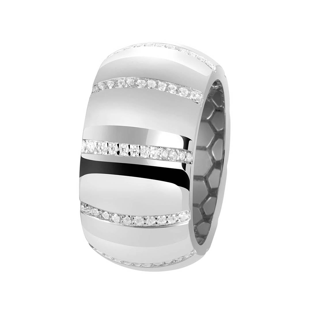 Bague en Argent 925 plaqué Rhodium - Maison Di Giorgio