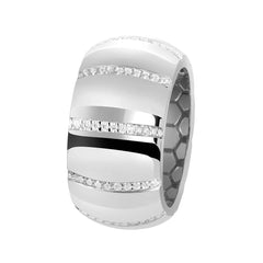 Bague en Argent 925 plaqué Rhodium - Maison Di Giorgio