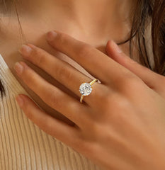 Bague en Argent 925 doré Or jaune 18k assemblée d'Oxyde de zirconium - Maison Di Giorgio