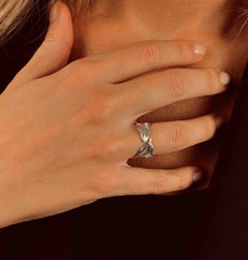 Bague en Argent 925 plaqué Rhodium - Maison Di Giorgio