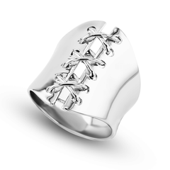 Bague en Argent 925 plaqué Rhodium - Maison Di Giorgio