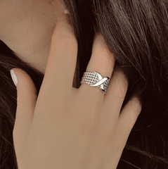 Bague en Argent 925 plaqué Rhodium - Maison Di Giorgio