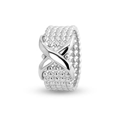 Bague en Argent 925 plaqué Rhodium - Maison Di Giorgio