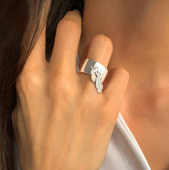 Bague en Argent 925 plaqué Rhodium - Maison Di Giorgio