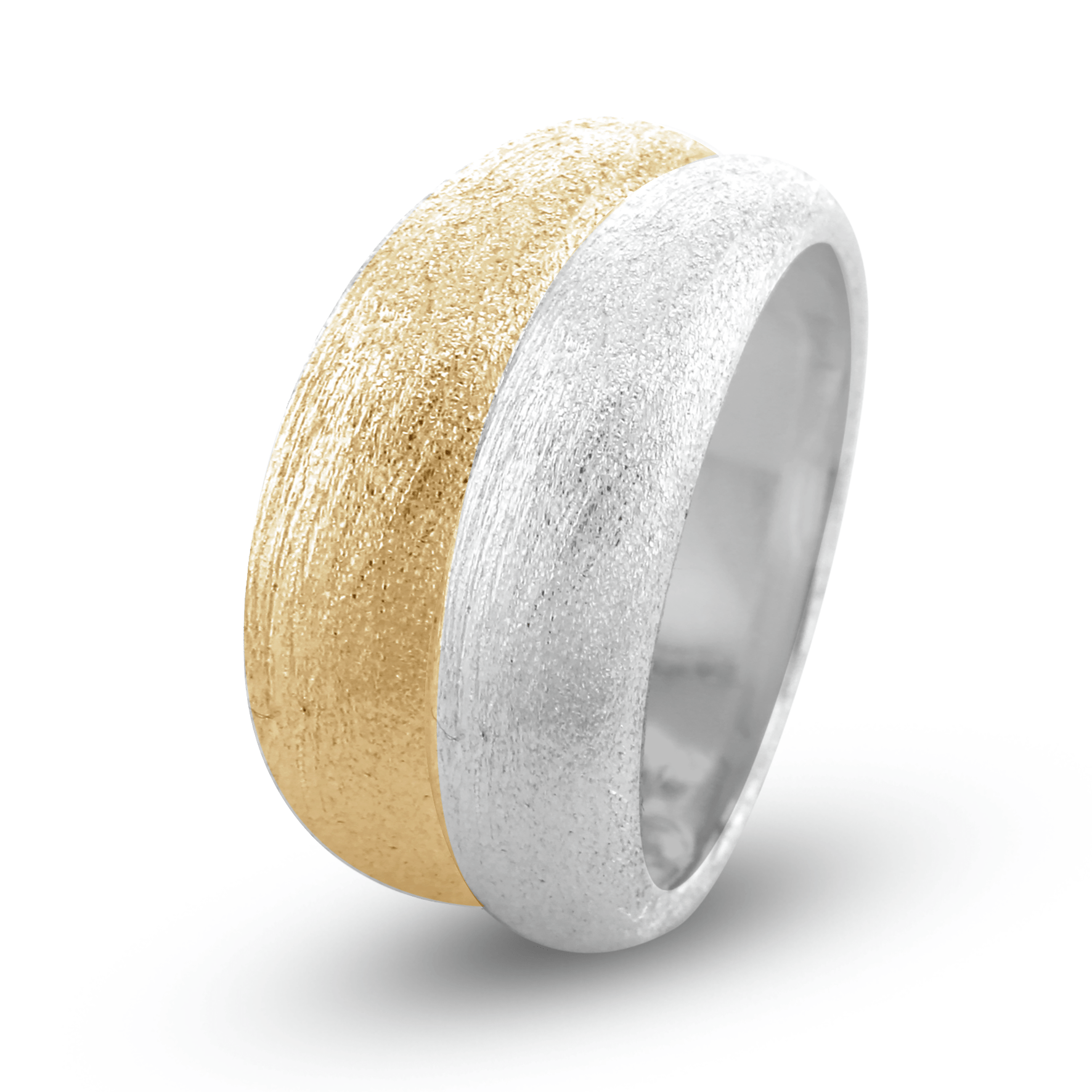 Bague en Argent 925 plaqué Or jaune 18k et Argent - Maison Di Giorgio