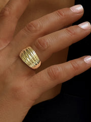 Bague en Argent 925 doré Or jaune 18k - Maison Di Giorgio