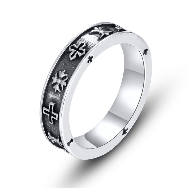 Bague en Argent 925 oxydé - Maison Di Giorgio