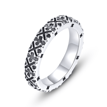 Bague en Argent 925 oxydé - Maison Di Giorgio