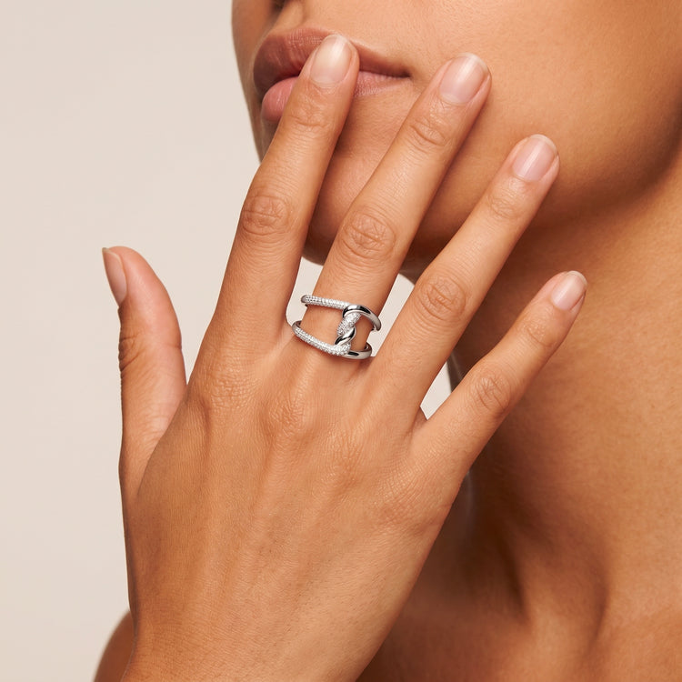 Bague Tango - Argent 925, Oxyde de zirconium - Maison Di Giorgio