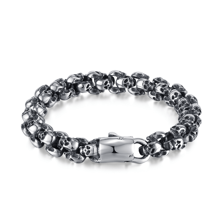 Bracelet en acier inoxydable plaqué Argent - Maison Di Giorgio